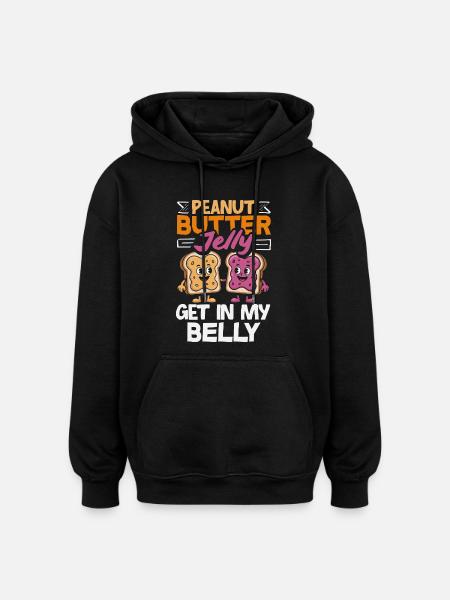 Peanut Butter & Jam Partner Look Design - Oversized Unisex Hoodie - black