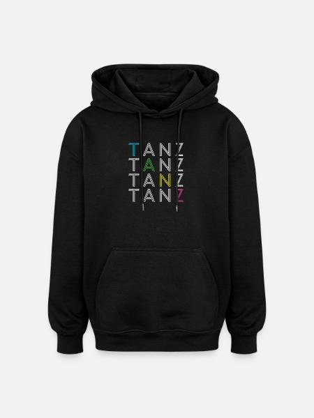 Tanz - Oversized Unisex Hoodie - Schwarz