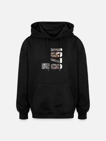 Limited Edition 1978 Tattoo Chinese Dragon - Oversized Unisex Hoodie - black