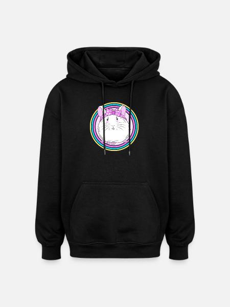 Chinchilla - Oversized Unisex Hoodie - black