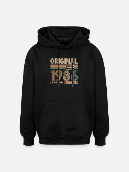 40th birthday, 40 years - Oversized Unisex Hoodie - black