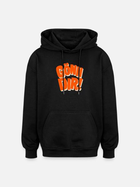 Fais-toi plaisir ! - Sweat à capuche oversize unisexe - noir
