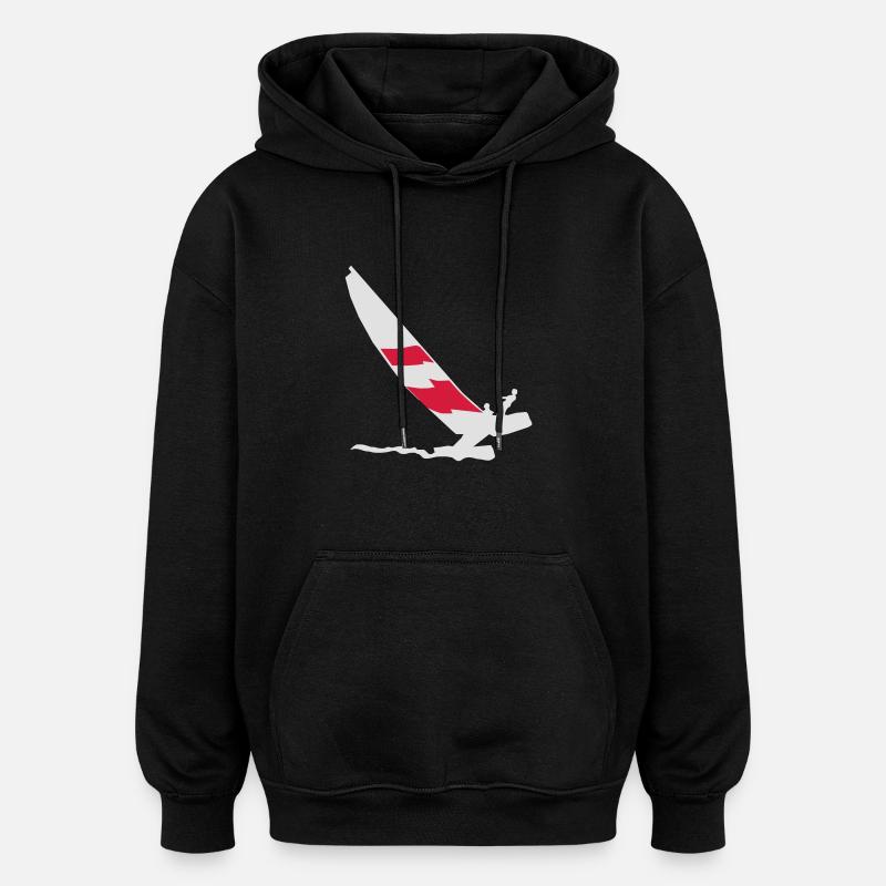 Katamaran - Oversized Unisex Hoodie - Schwarz