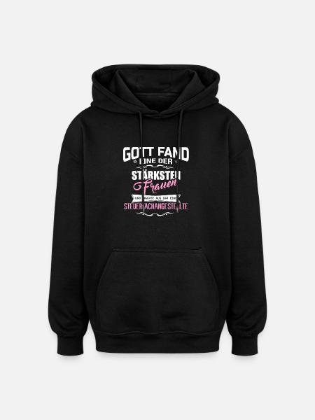 STEUERFACHANGESTELLTE - Oversized Unisex Hoodie - Schwarz