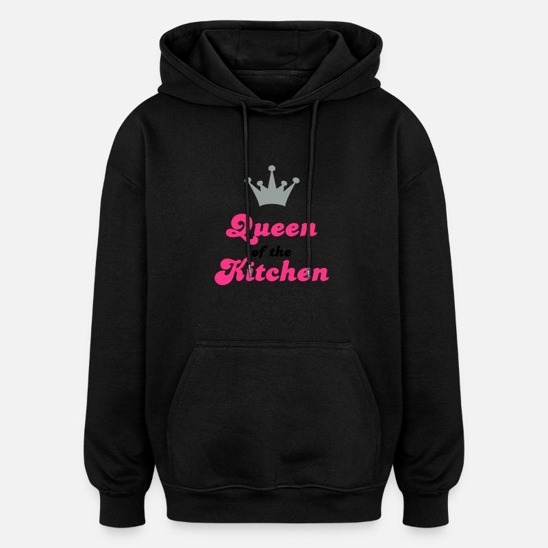 kochen - Oversized Unisex Hoodie - Schwarz