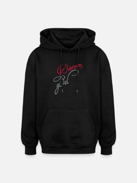 occidental - Sweat à capuche oversize unisexe - noir