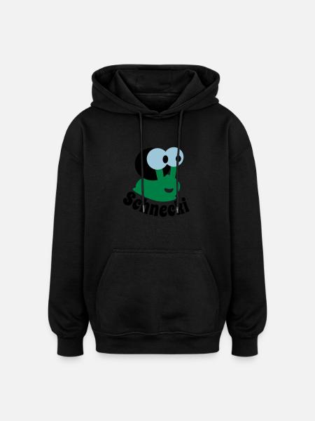 Schnecki - Oversized Unisex Hoodie - Schwarz