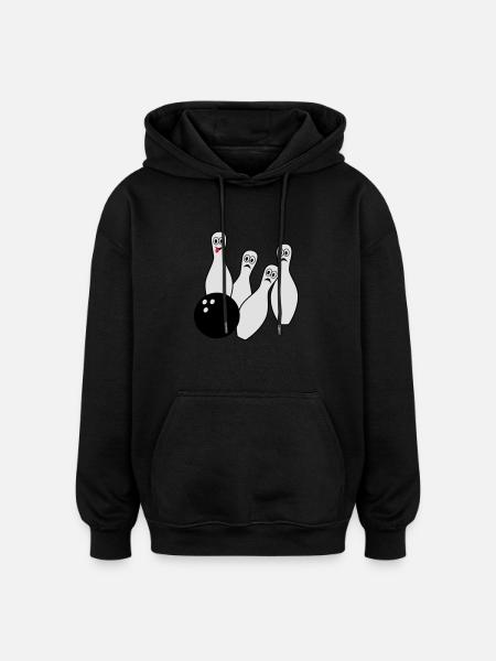 Bowling (super cheap!) - Oversized Unisex Hoodie - black