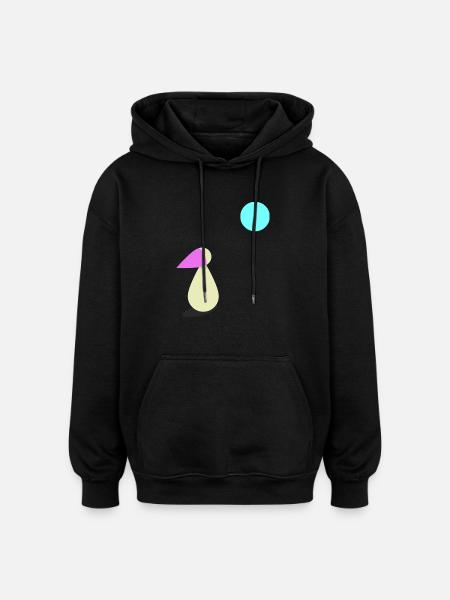 Longing Moonlight Gift - Oversized Unisex Hoodie - black