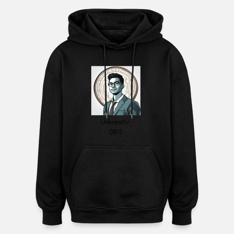 Manque de créativité 2 - Sweat à capuche oversize unisexe - noir