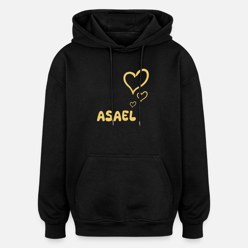Cadeau pour Asaël - Sweat à capuche oversize unisexe - noir