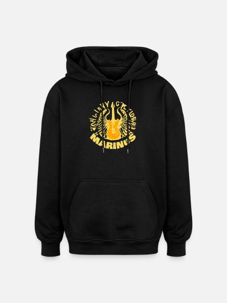 Guitar Marinus - Sweat à capuche oversize unisexe - noir