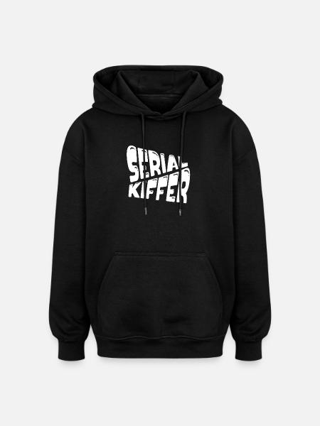 Serial kiffer - Oversized Unisex Hoodie - black