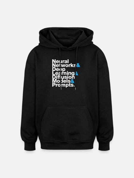 I&A - Oversized Unisex Hoodie - Schwarz