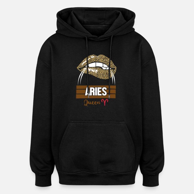 Sternzeichen Widder - Oversized Unisex Hoodie - Schwarz