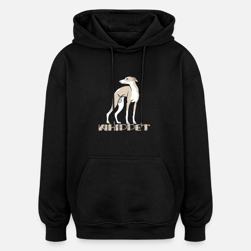 Whippet 45 - Sweat à capuche oversize unisexe - noir