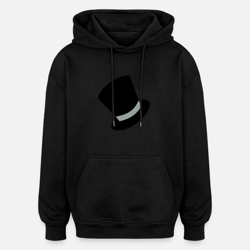 zylinder - Oversized Unisex Hoodie - Schwarz