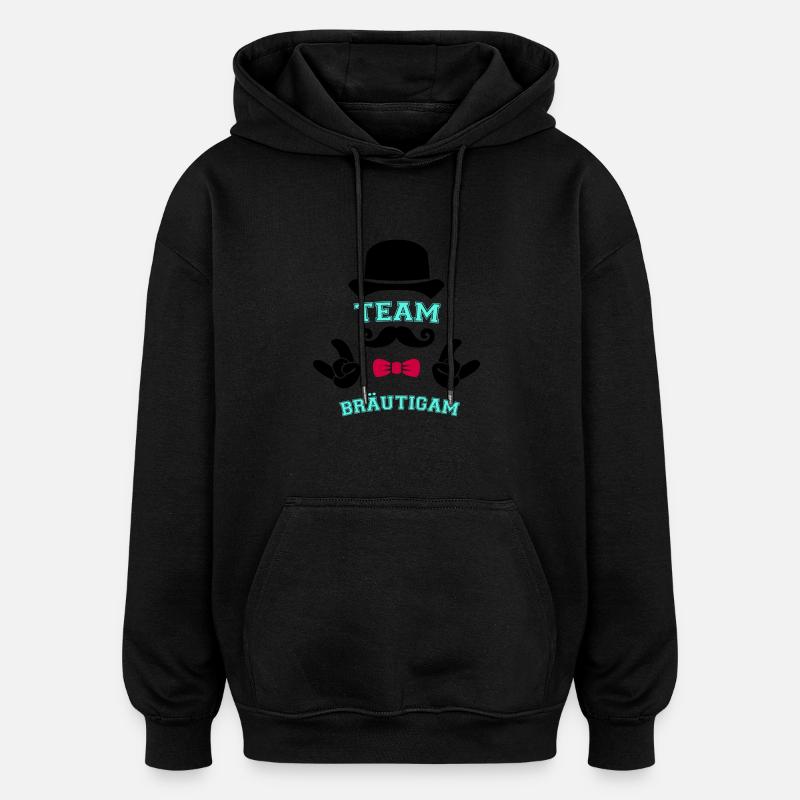 Équipe Groom - Sweat à capuche oversize unisexe - noir