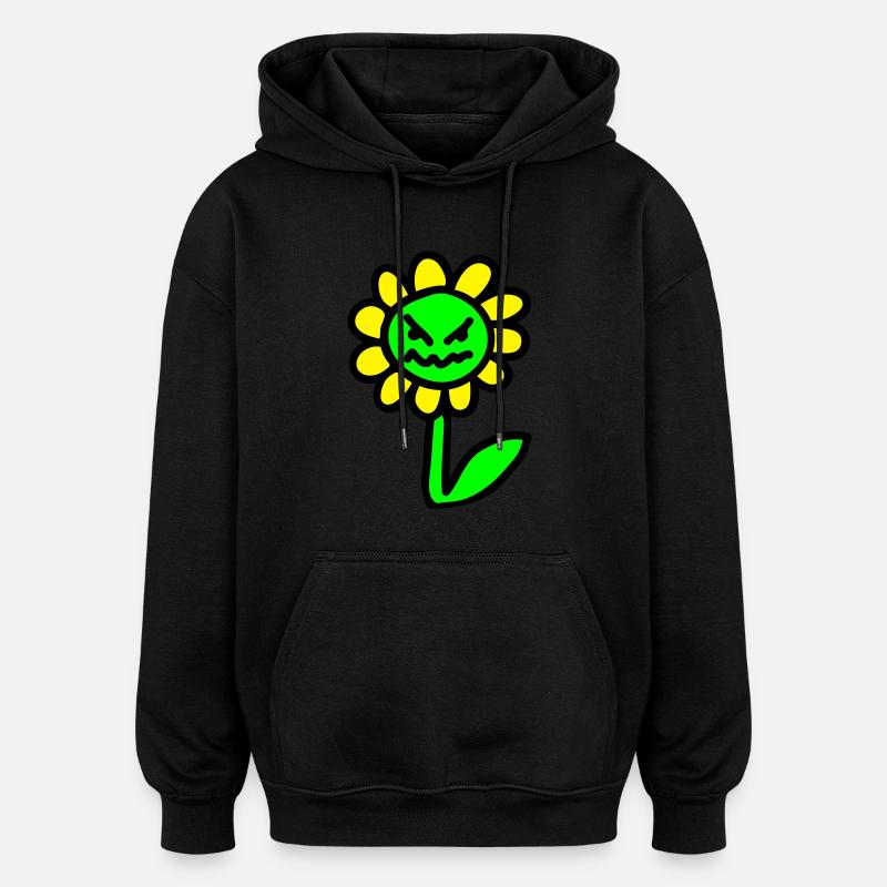 böse Blume - 3 - Oversized Unisex Hoodie - Schwarz