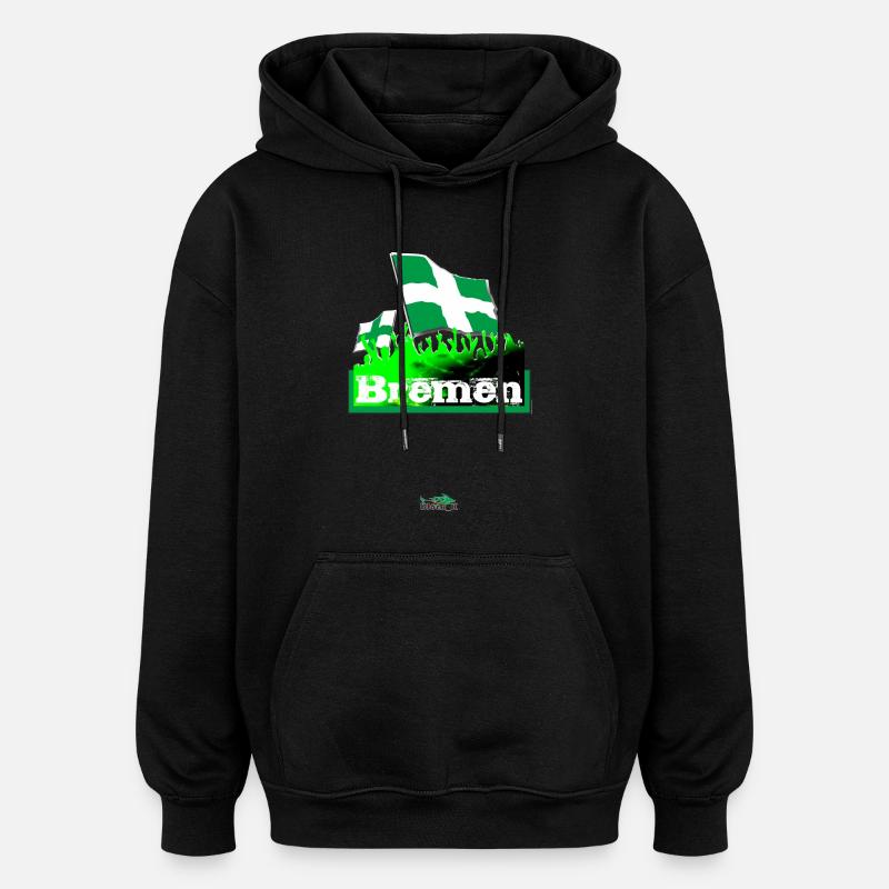 Bremen - Oversized Unisex Hoodie - black