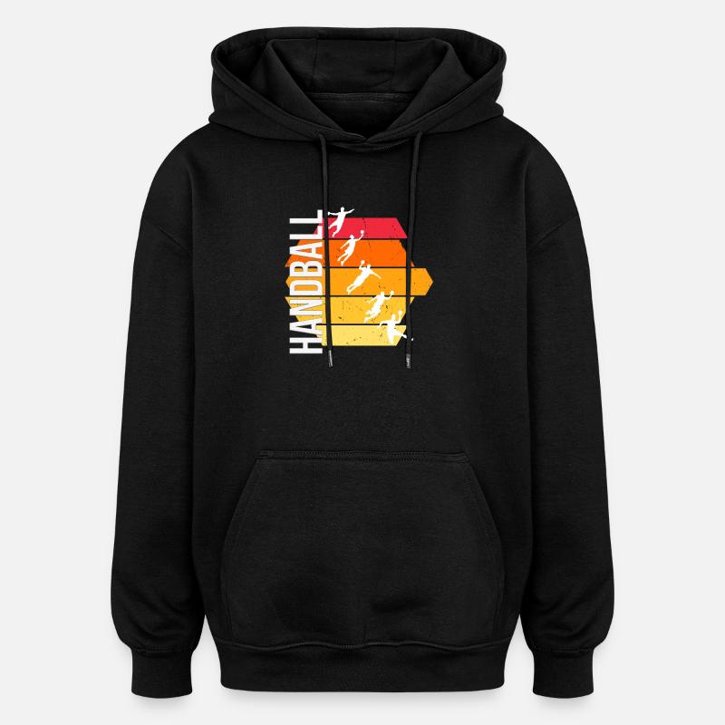 Handball - Oversized Unisex Hoodie - Schwarz