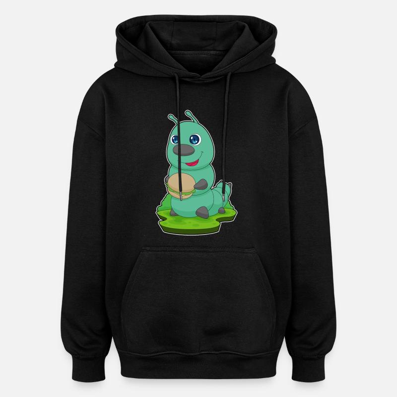 Raupe Burger - Oversized Unisex Hoodie - Schwarz
