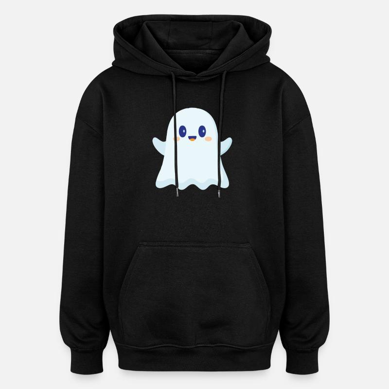sødt spøgelse - Oversize unisex hoodie - sort