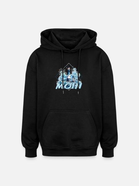 Moin - Oversized Unisex Hoodie - Schwarz