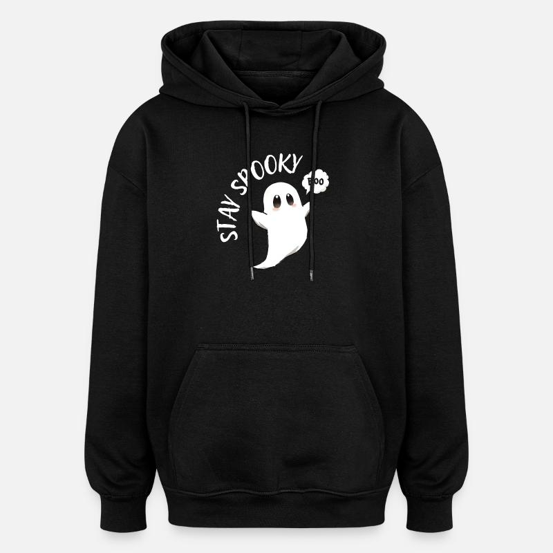 Kleiner Spukgeist Cartoon - Oversized Unisex Hoodie - Schwarz