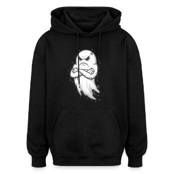Halloween Geist mit verschränkten Armen - Oversized Unisex Hoodie - Schwarz - Vorne - Noah (186cm)