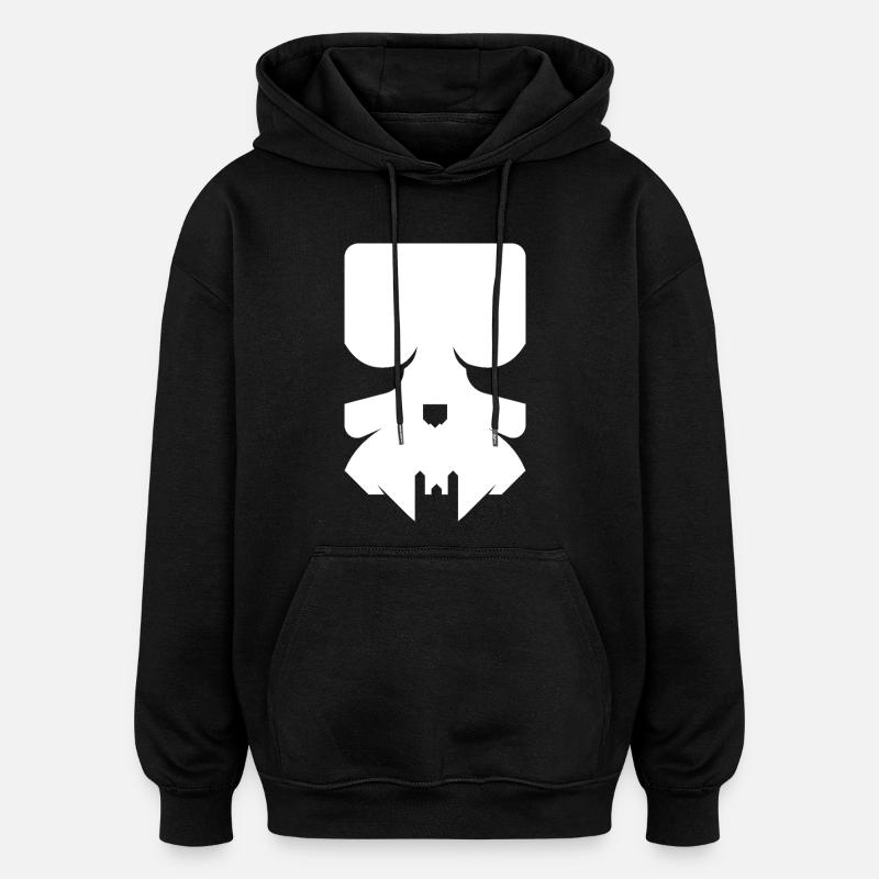 Crâne moderne – Crâne élégant - Sweat à capuche oversize unisexe - noir
