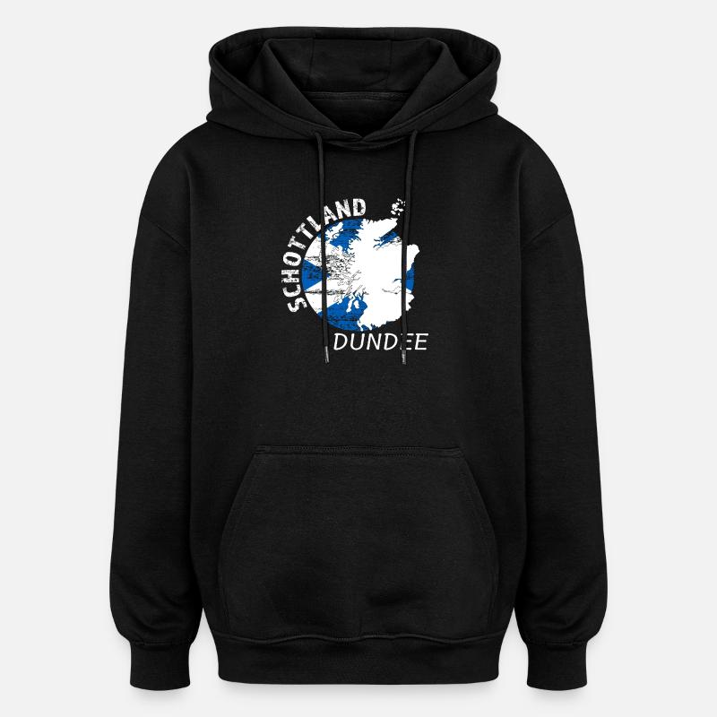 Dundee - Sweat à capuche oversize unisexe - noir