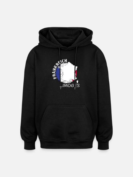 Limoges - Oversized Unisex Hoodie - black