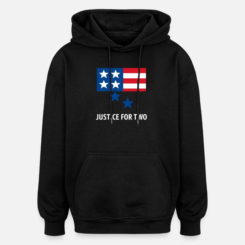 Justice For Two - Oversized Unisex Hoodie - black