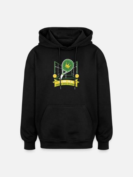 Innerlich immer Bandera — Padel 2026 - Oversized Unisex Hoodie - Schwarz