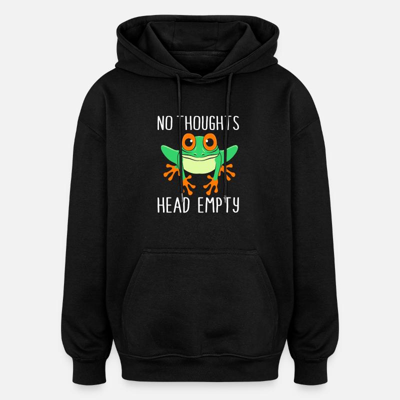 Grenouille arboricole Grenouille - Sweat à capuche oversize unisexe - noir
