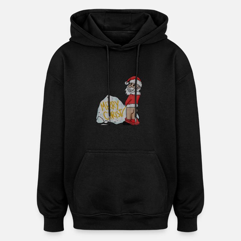 Noël laid drôle - Sweat à capuche oversize unisexe - noir
