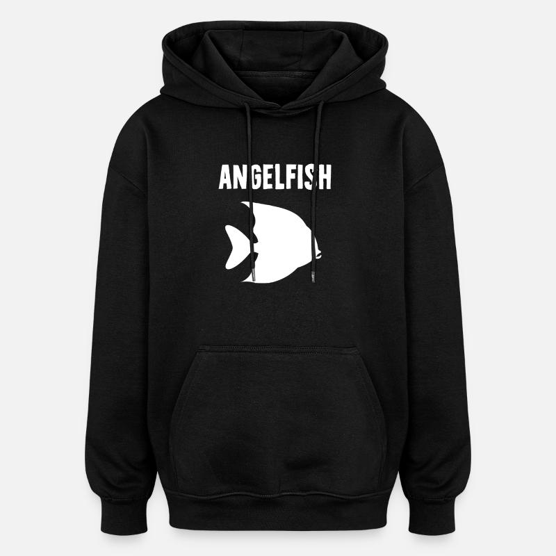 Angelfish - Oversized Unisex Hoodie - black