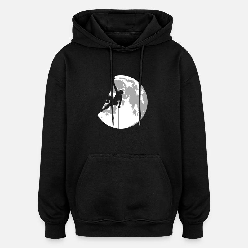 klettern - Oversized Unisex Hoodie - Schwarz