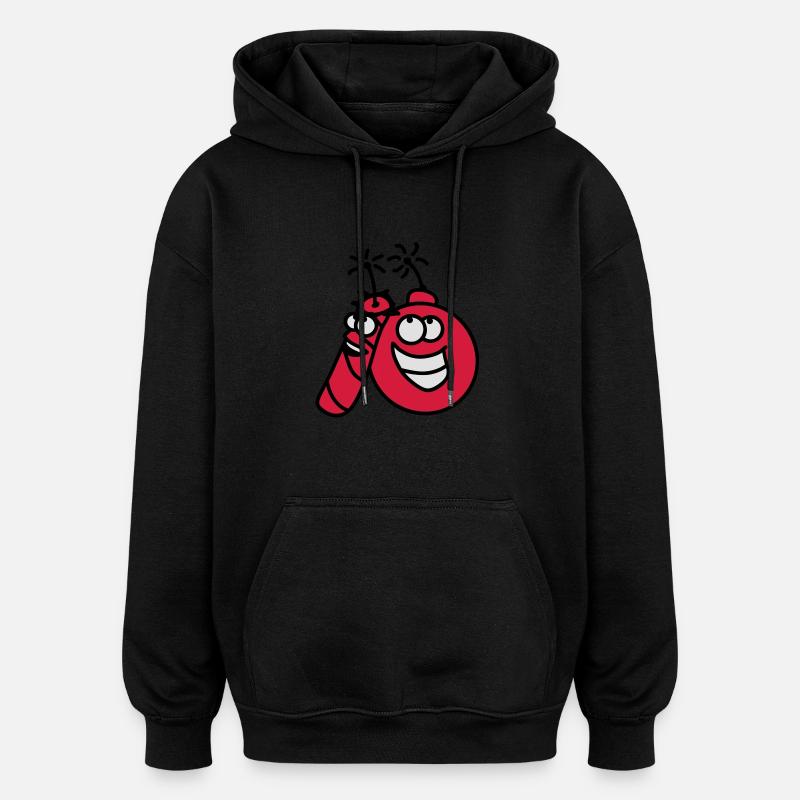 explosive - Oversized Unisex Hoodie - black