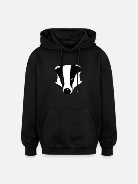 dachs - Oversized Unisex Hoodie - Schwarz