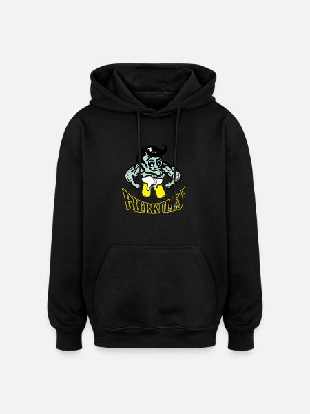 bierkules5c - Oversized Unisex Hoodie - Schwarz