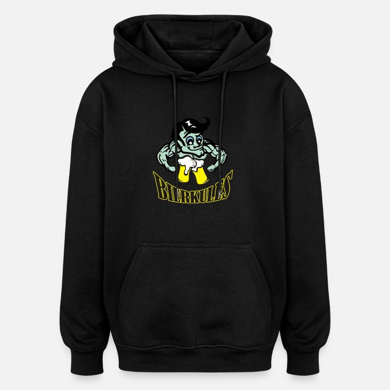 bierkules5c - Oversized Unisex Hoodie - Schwarz