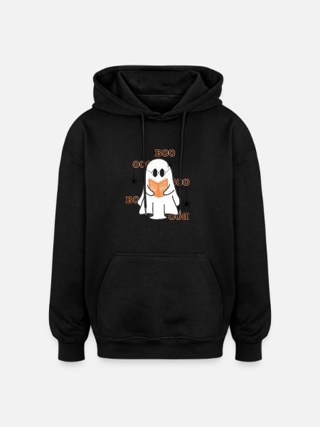 Lese Geist - Oversized Unisex Hoodie - Schwarz