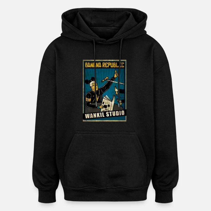 Banana Republic Tee shirts - Sweat à capuche oversize unisexe - noir