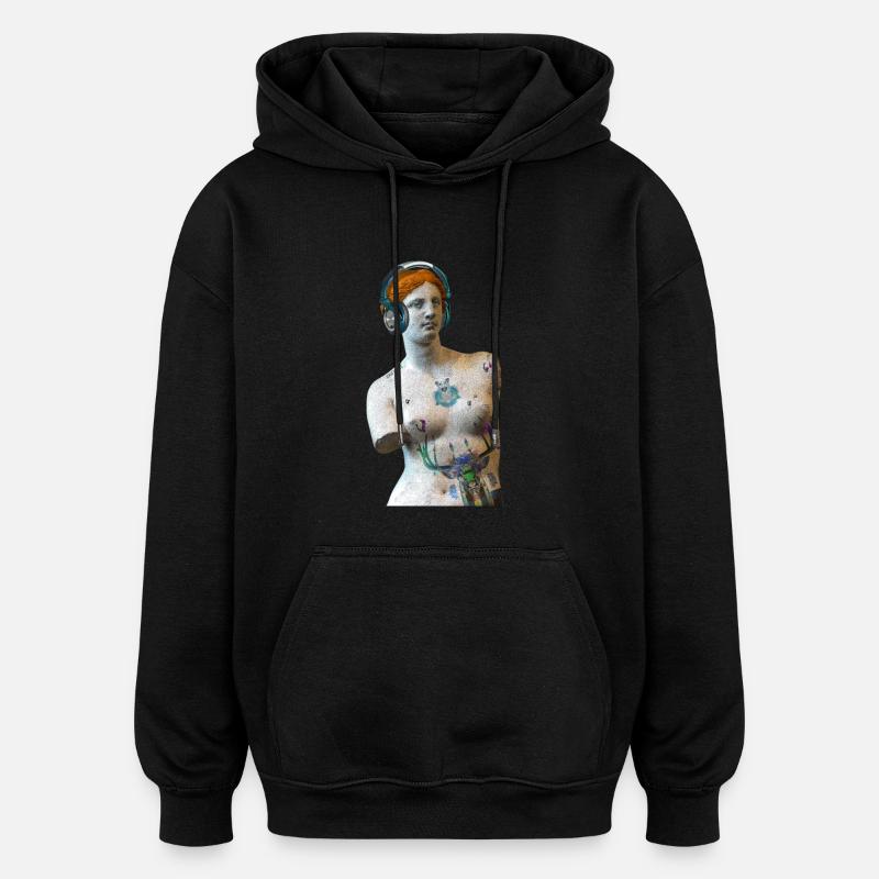 Vénus de Milo - Sweat à capuche oversize unisexe - noir
