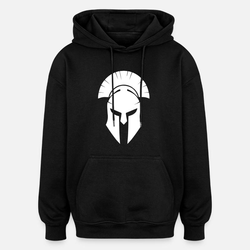 Casque Sparta - Sweat à capuche oversize unisexe - noir