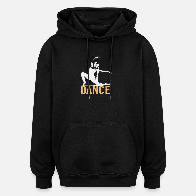 Danse moderne Danse Ballet - Sweat à capuche oversize unisexe - noir