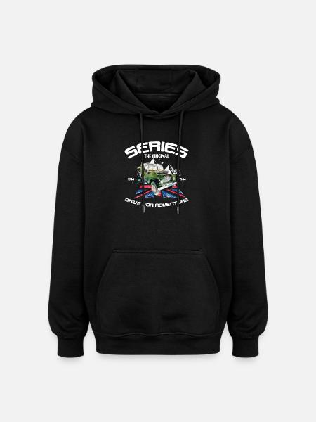 Defender Land-Rover Series Original - Oversized Unisex Hoodie - black