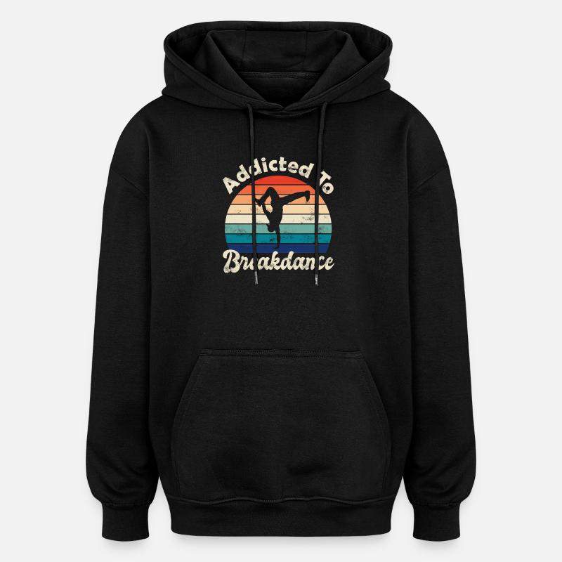 Breakdancing - Oversized Unisex Hoodie - black